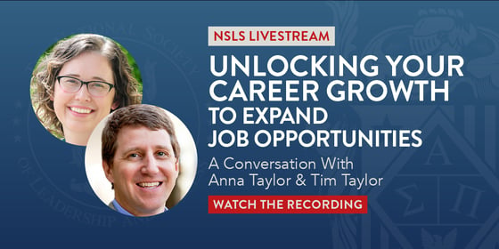 NSLS Livestream: Unlocking Career Growth to Expand Job Opportunities. Watch the Recording.