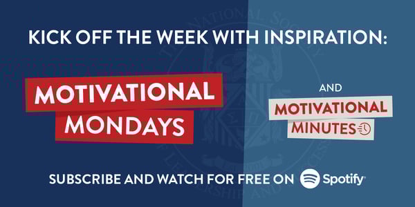 Kick off the week with inspiration: Motivational Mondays and Motivational Minutes. Subscribe and watch for free on Spotify.