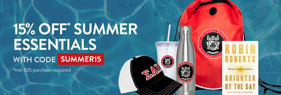 15% off summer essentials with code SUMMER15 - minimum $25 purchase required