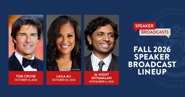 The Fall 2026 Speaker Broadcast Lineup Is Here