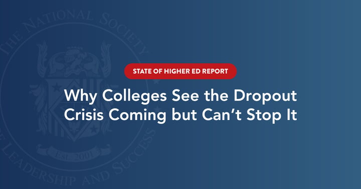 Why Colleges See the Dropout Crisis Coming but Can't Stop It