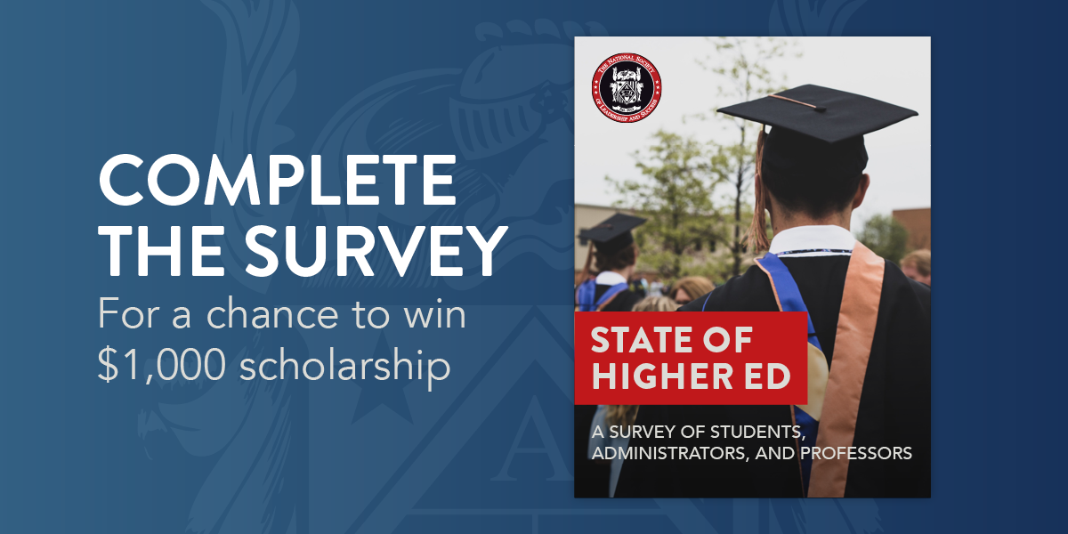 Complete the survey for a chance to win a $1,000 scholarship