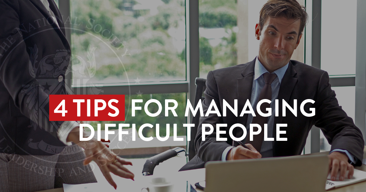 4 tips for managing difficult people from the NSLS