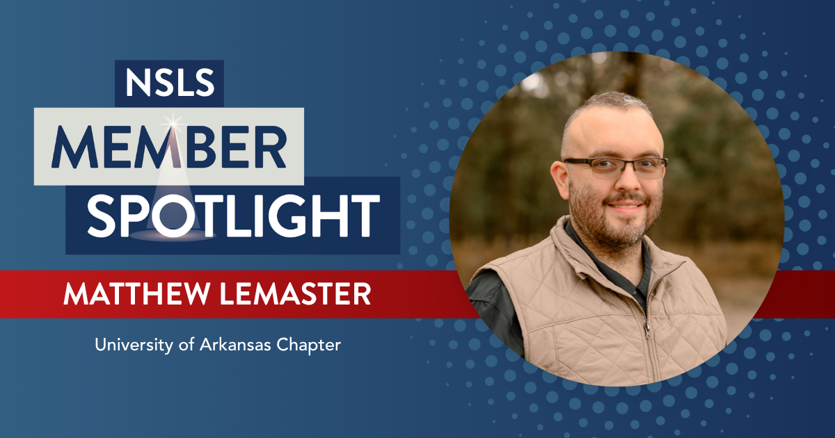 NSLS Member Spotlight: Matthew Lemaster