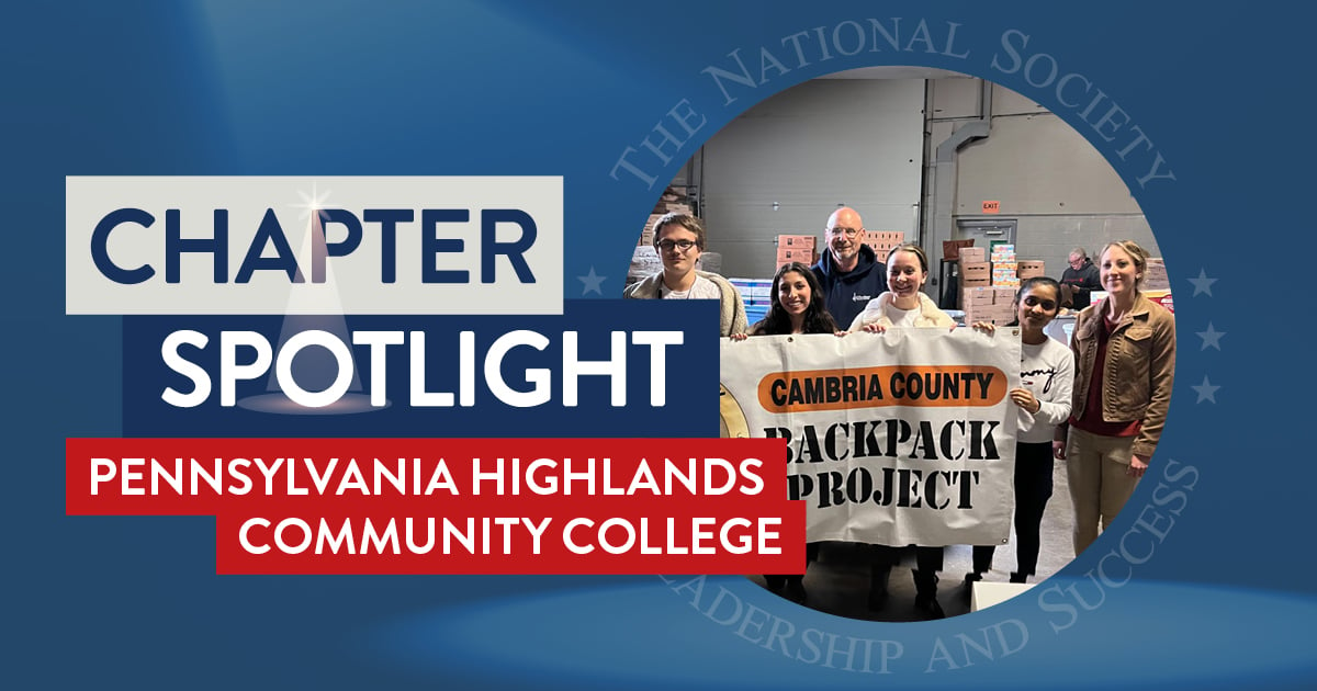 NSLS Chapter Spotlight: Pennsylvania Highlands Community College