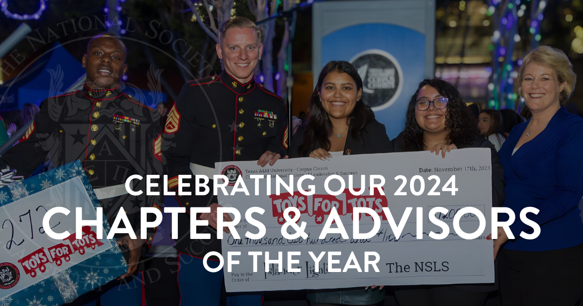 Celebrating the 2024 NSLS Chapters and Advisors of the Year