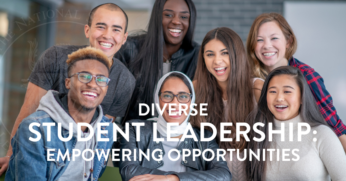 A group of diverse students