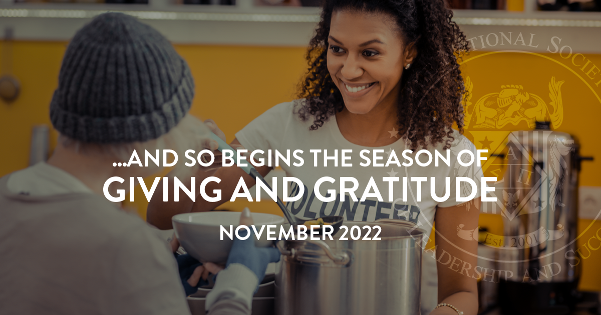 ...And so begins the season of giving and gratitude | NSLS November 2022 Newsletter