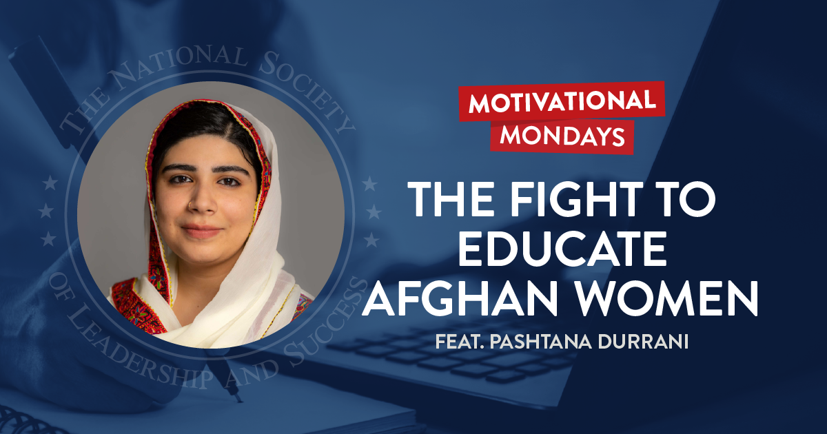 The Fight to Educate Afghan Women, featuring Pashtana Durrani | NSLS Motivational Mondays