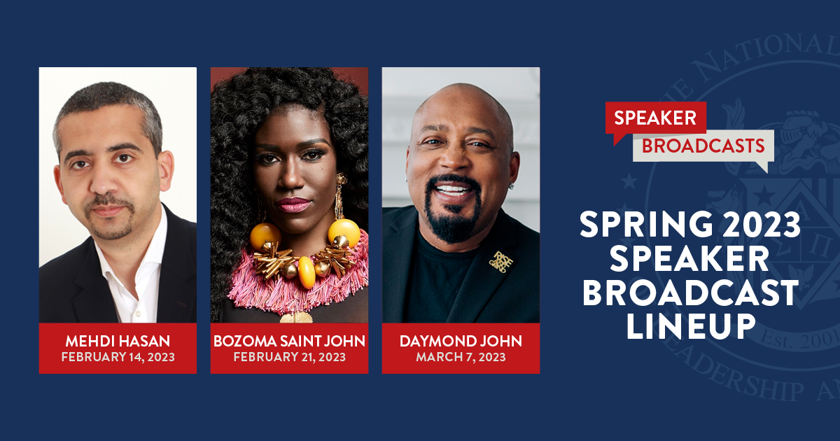 Spring 2023 Speaker Broadcast Lineup