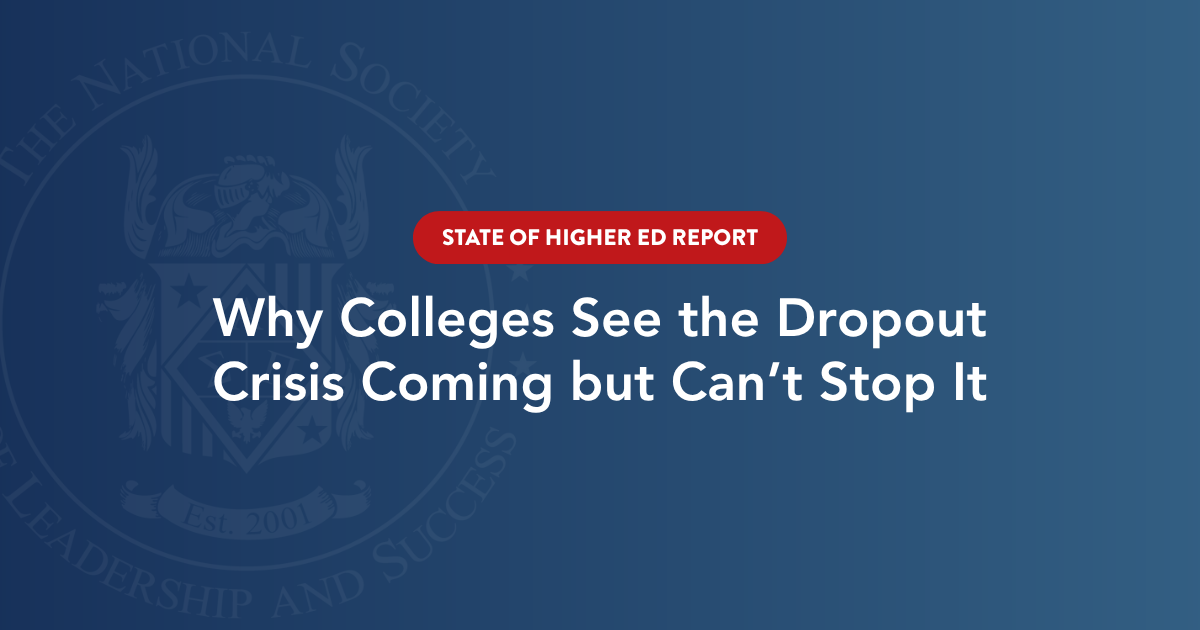 Why Colleges See the Dropout Crisis Coming but Can't Stop It
