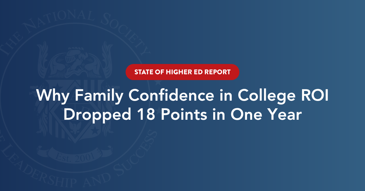 Why Family Confidence in College ROI Dropped 18 Points in One Year