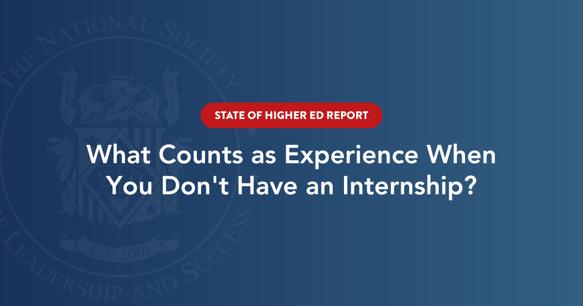 What Counts as Experience When You Don't Have an Internship?